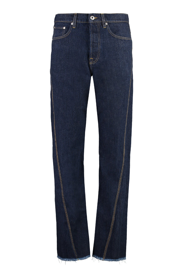 5-Pocket Straight-Leg Jeans Denim Cotton Regular &