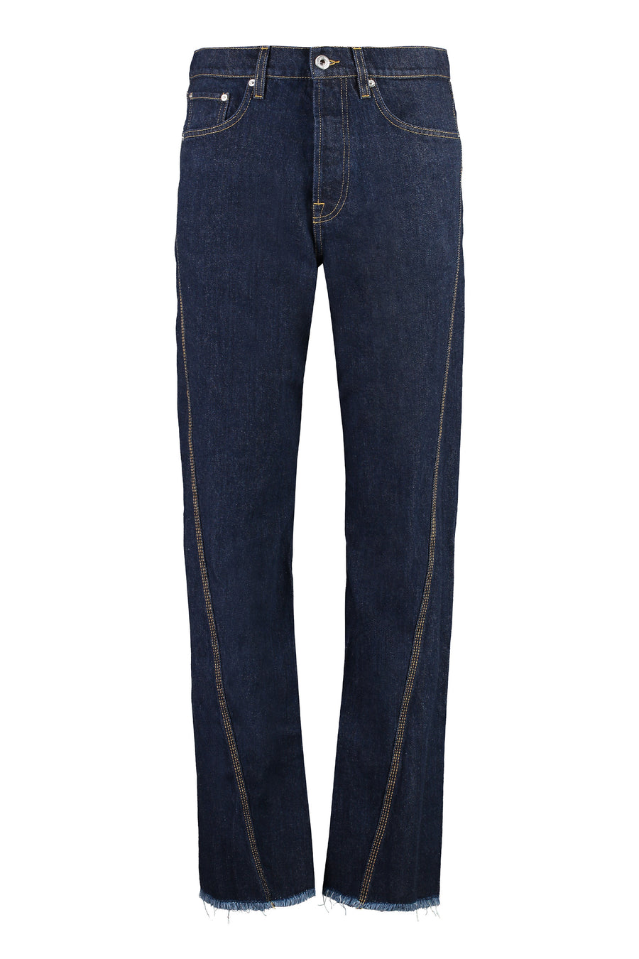 5-Pocket Straight-Leg Jeans Denim Cotton Regular &