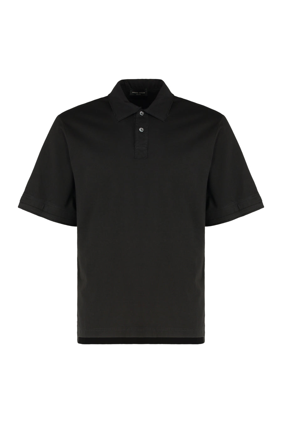 Cotton Polo Shirt Black