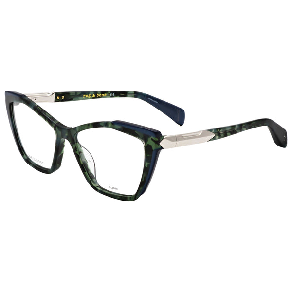 Preloved - Rag & Bone Womens 54 Mm Pearled Green Eyeglasses Rnb3038-G-Yib-54 One Color