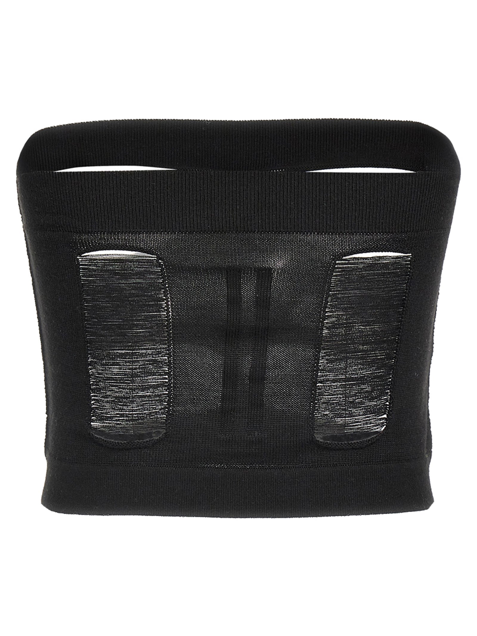 Tanja Bandeau top Black Wool Tops