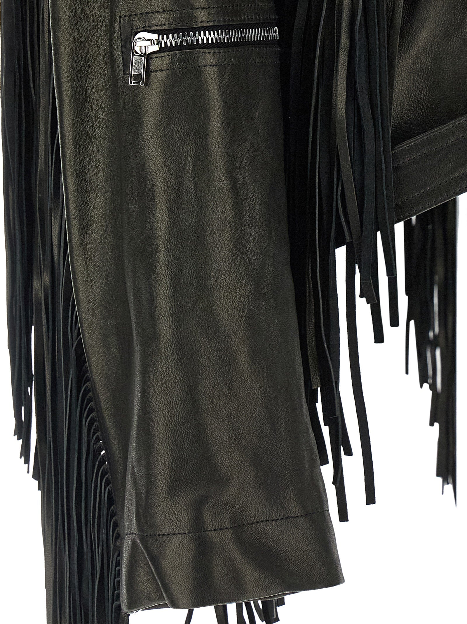 Cropped Scarf Flight Jacket Black Leather Down Jacket, Parka, Casual