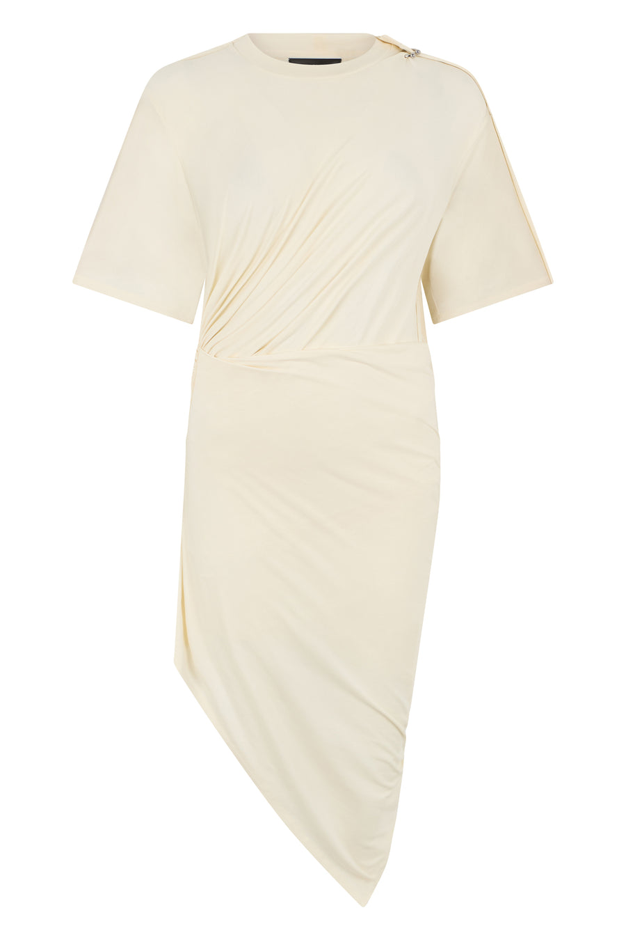 Dress Asymmetric Cream Cotton