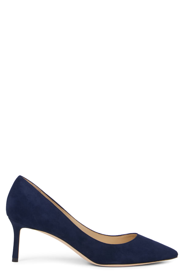 Pumps Romy 60 Navy Suede Calfskin