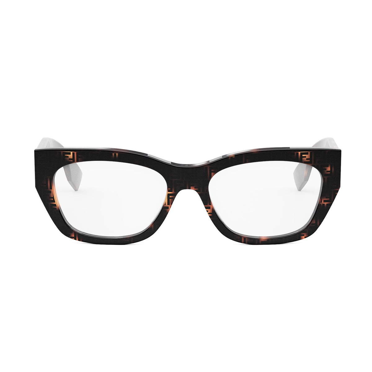 Fendi FE50082I Baguette 055 Havana Marrone Acetate Occhiali Da Vista