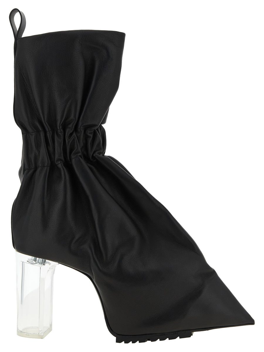 Rick Owens Pull On Cuffed Taquito Ankle Boots