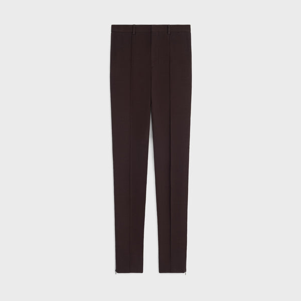 Celine Stretch wool gabardine trousers in brown