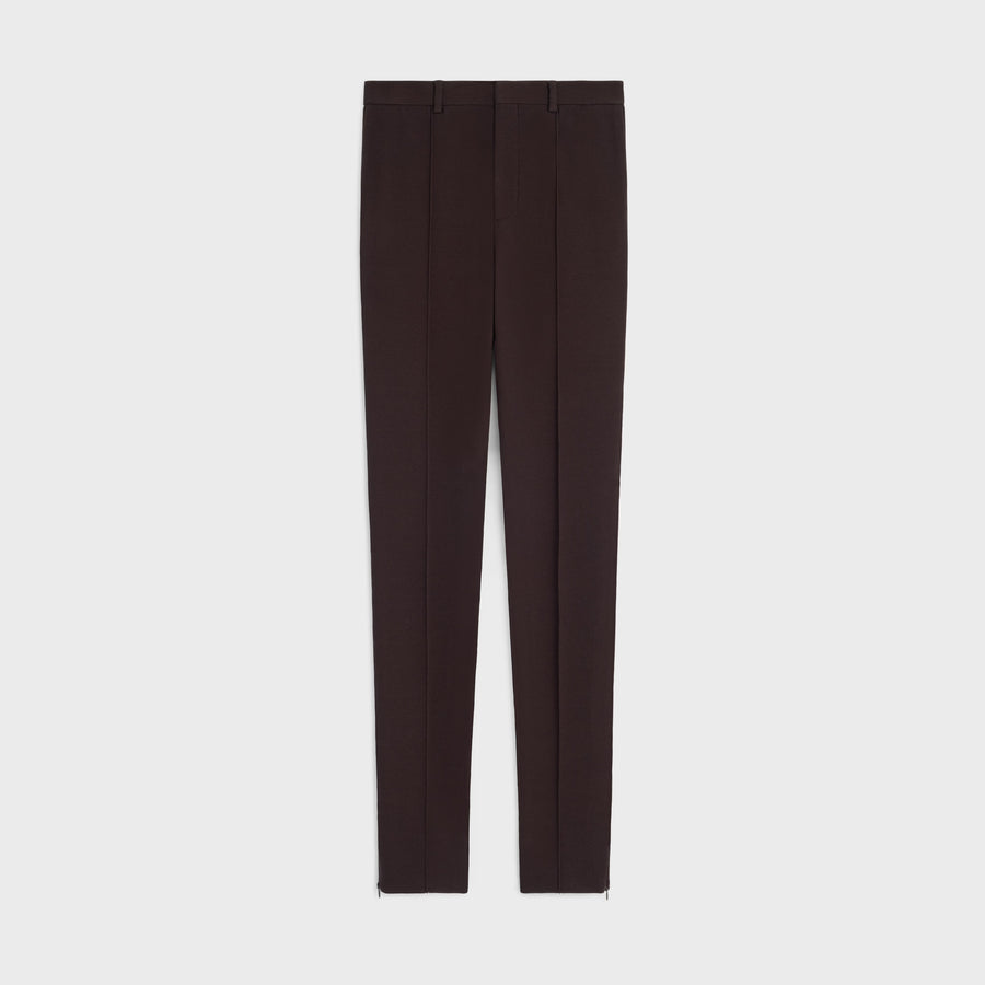 Celine Stretch wool gabardine trousers in brown