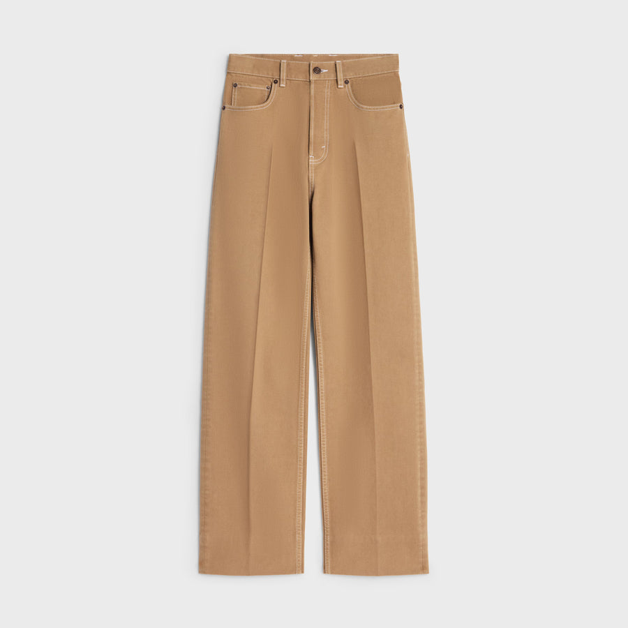 Celine Cotton denim jeans in beige