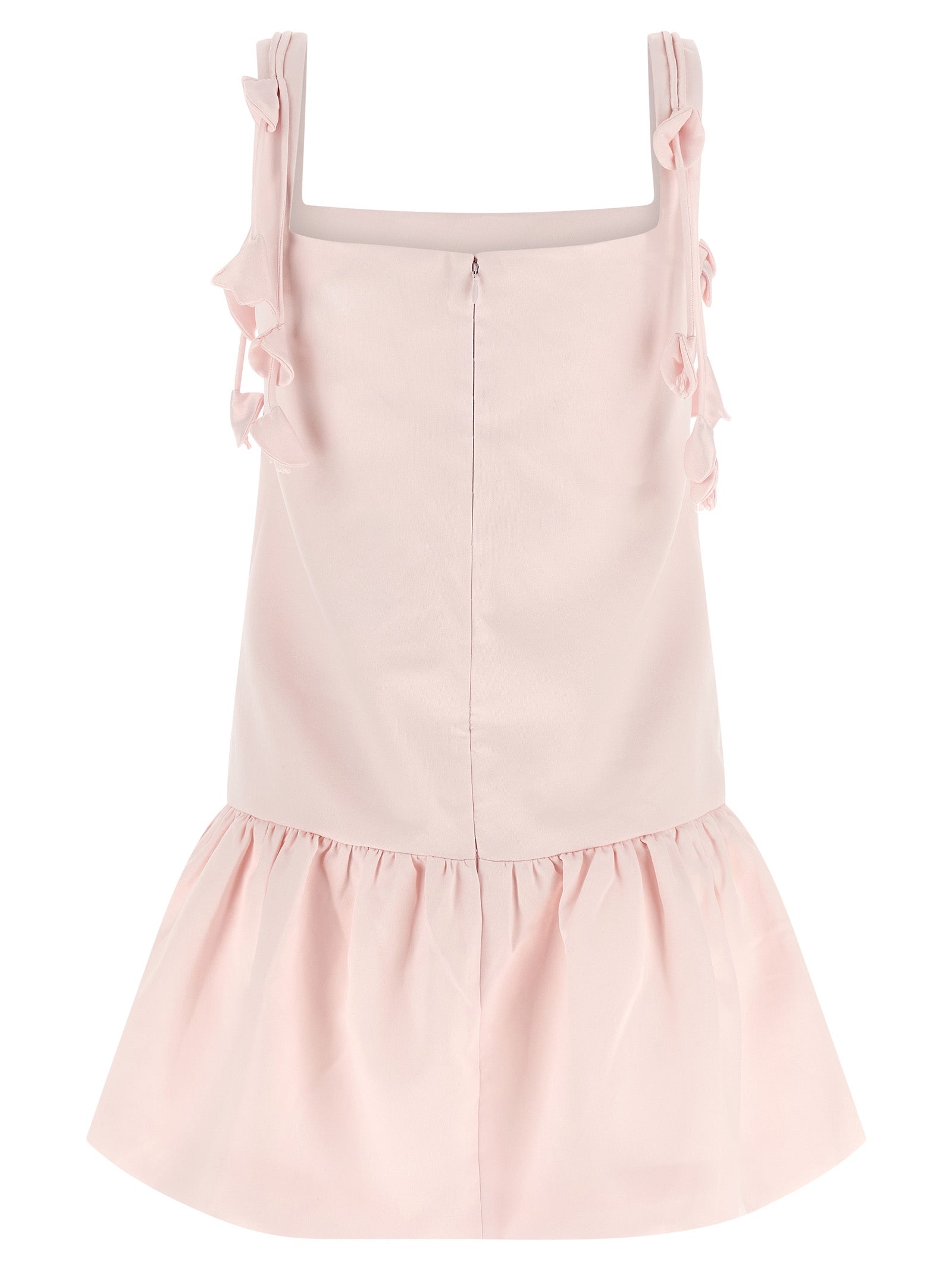 Pink Flower Taffetà dress Polyester Skirt