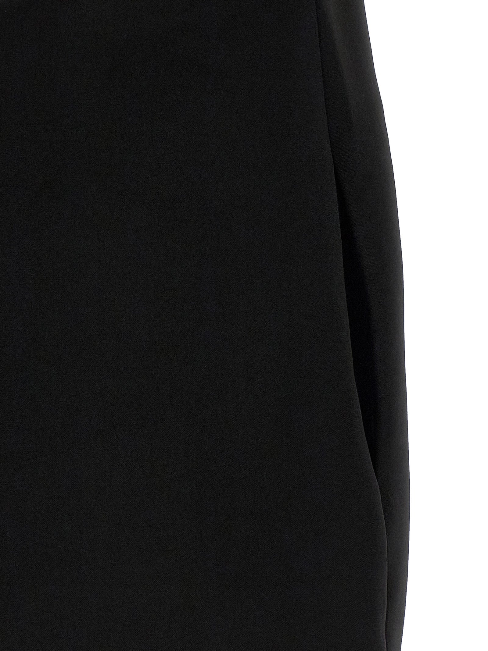 Black Crêpe Flower Mini dress White/black Polyester