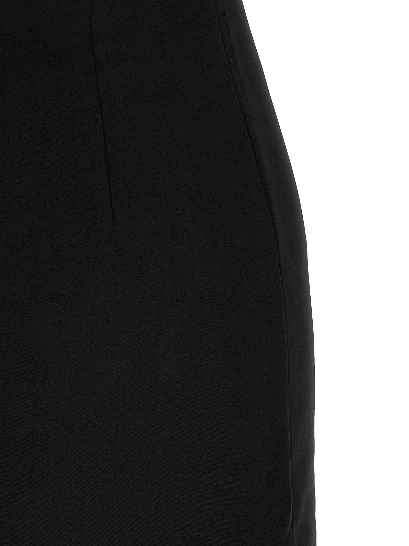 Black Crêpe Flower Maxi dress White/black Polyester
