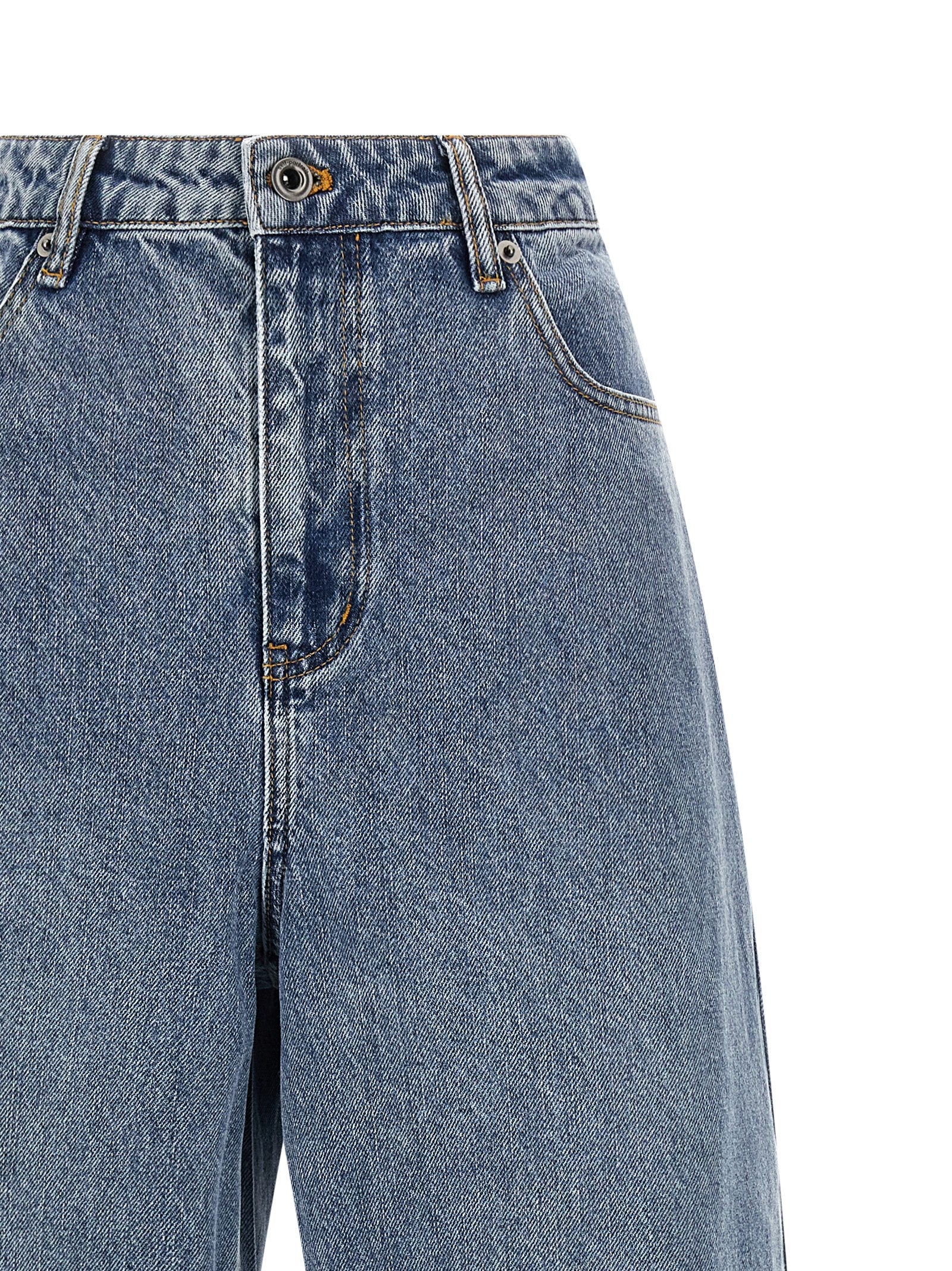 Blue Barrel Leg jeans Cotton