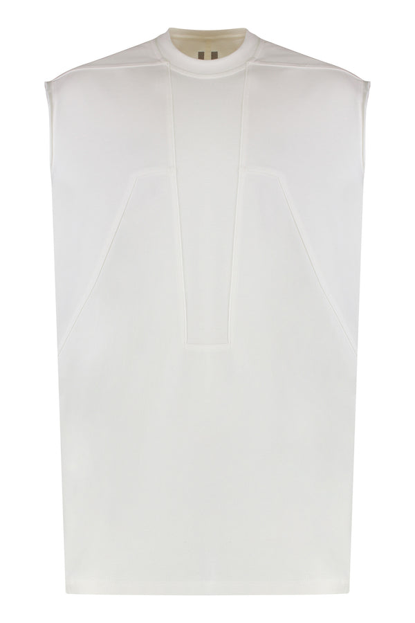 Ribbed Cotton Tank Top White T-shirts