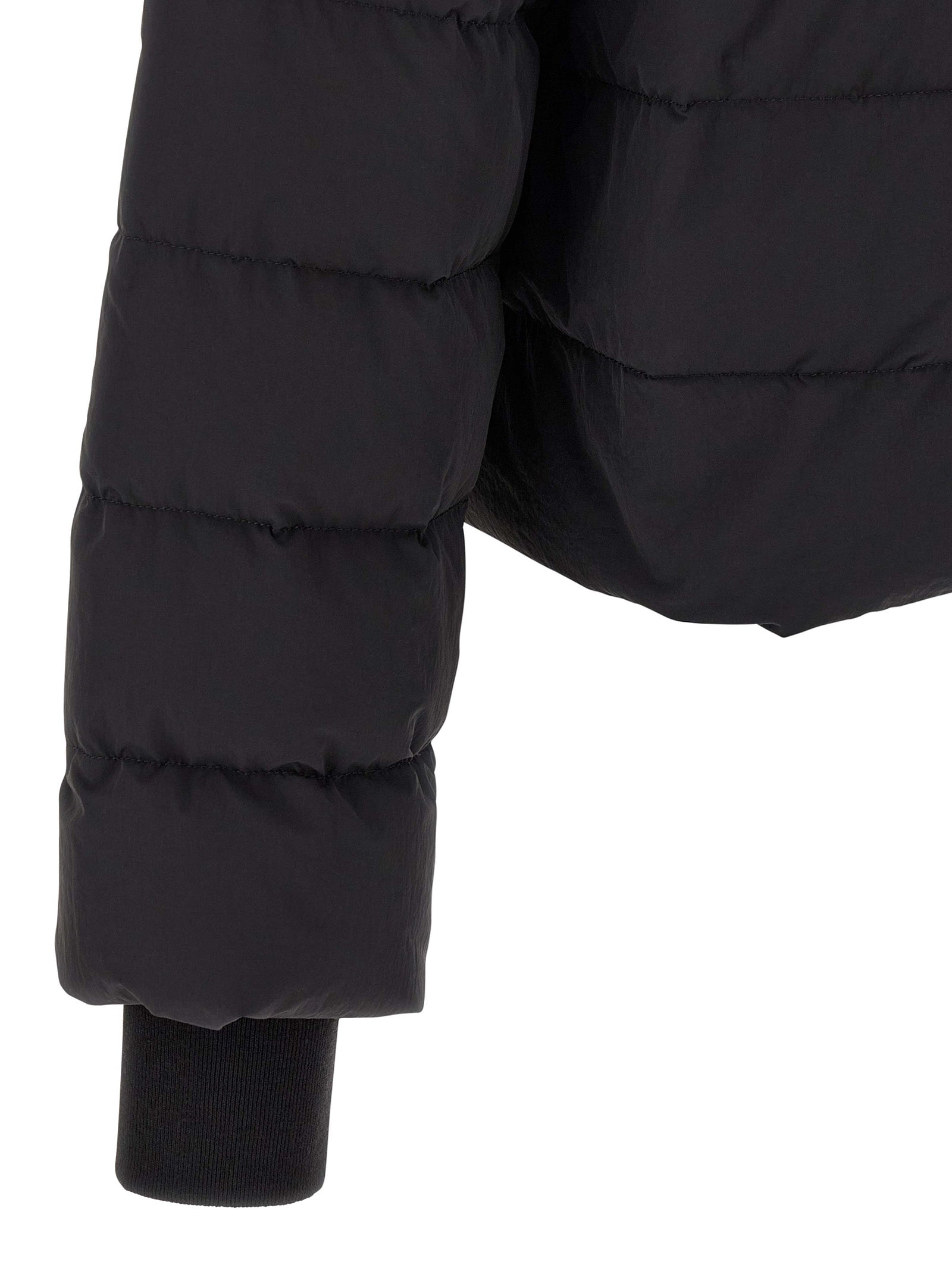 Gimp down jacket Black Nylon Jacket, Parka, Casual