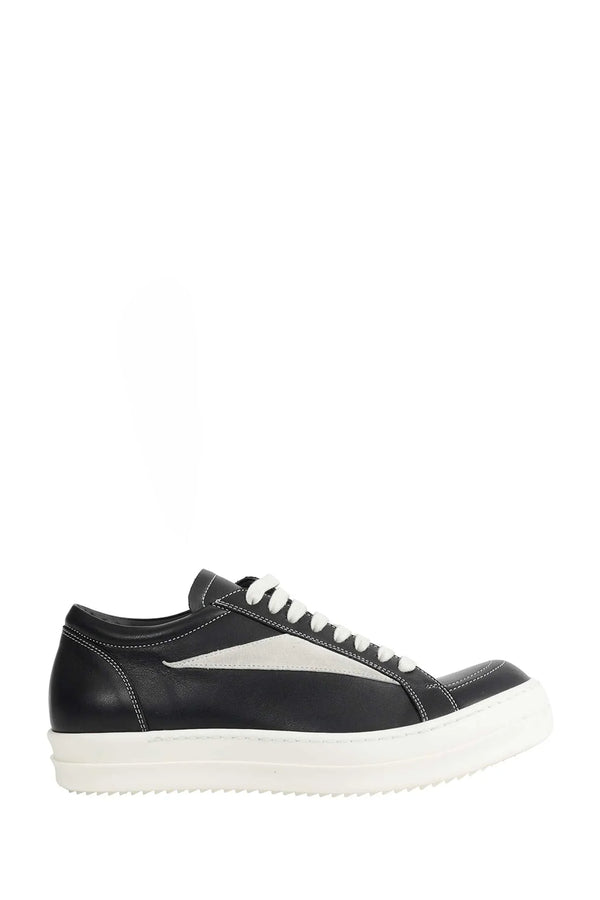 Rick Owens Leather sneaker in black