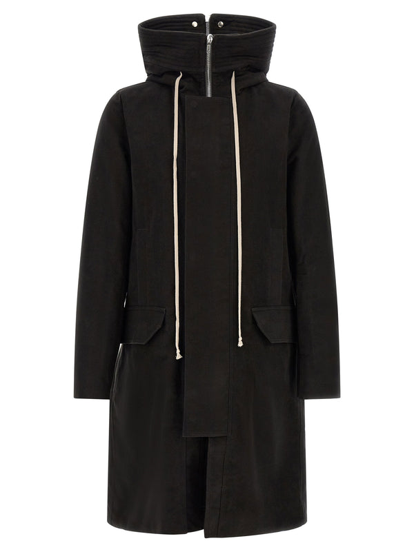 Rick Owens معطف — أسود