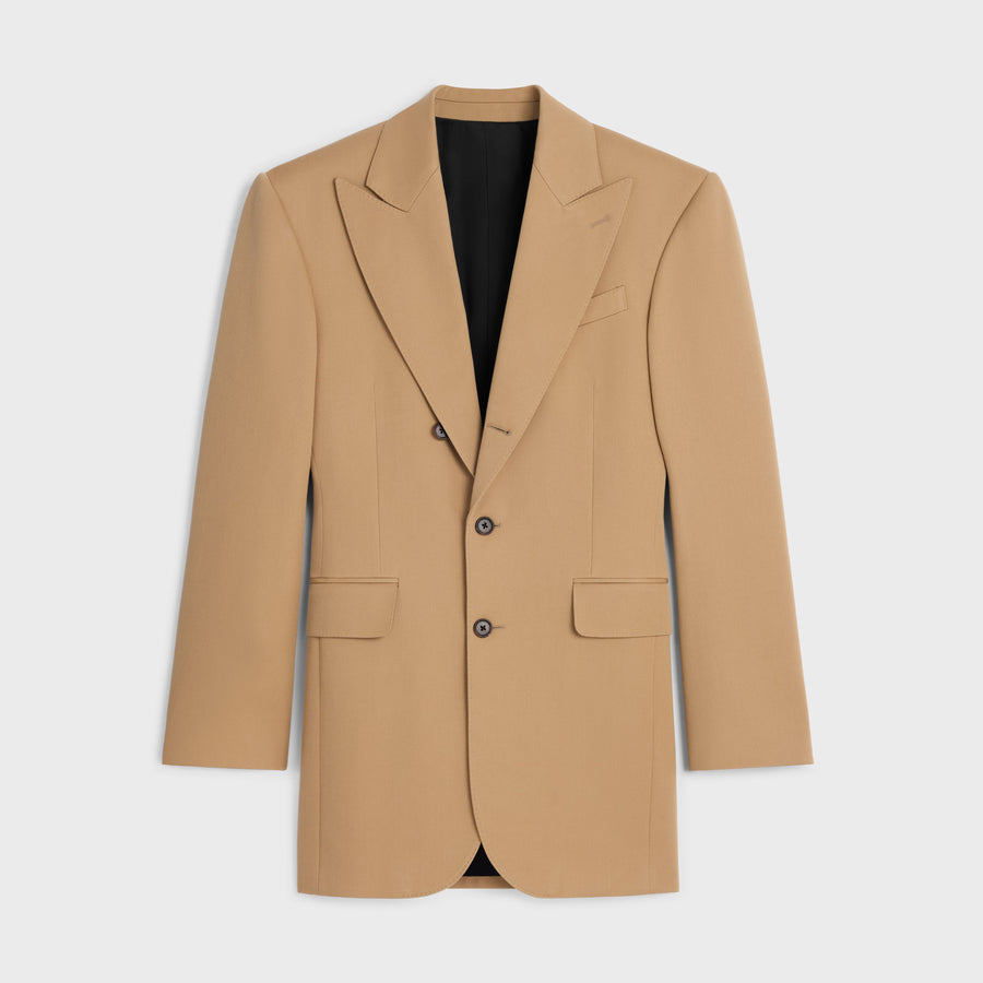 Celine Diagonal wool blazer in brown