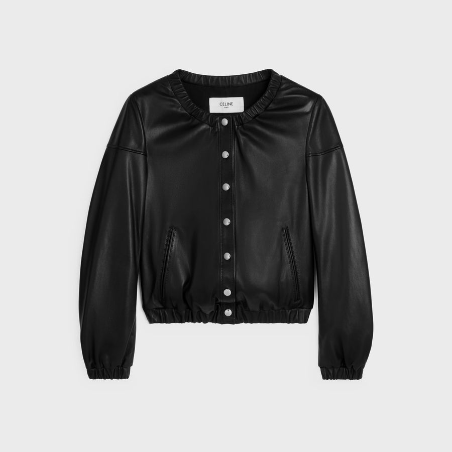 Celine Lambskin jacket in black