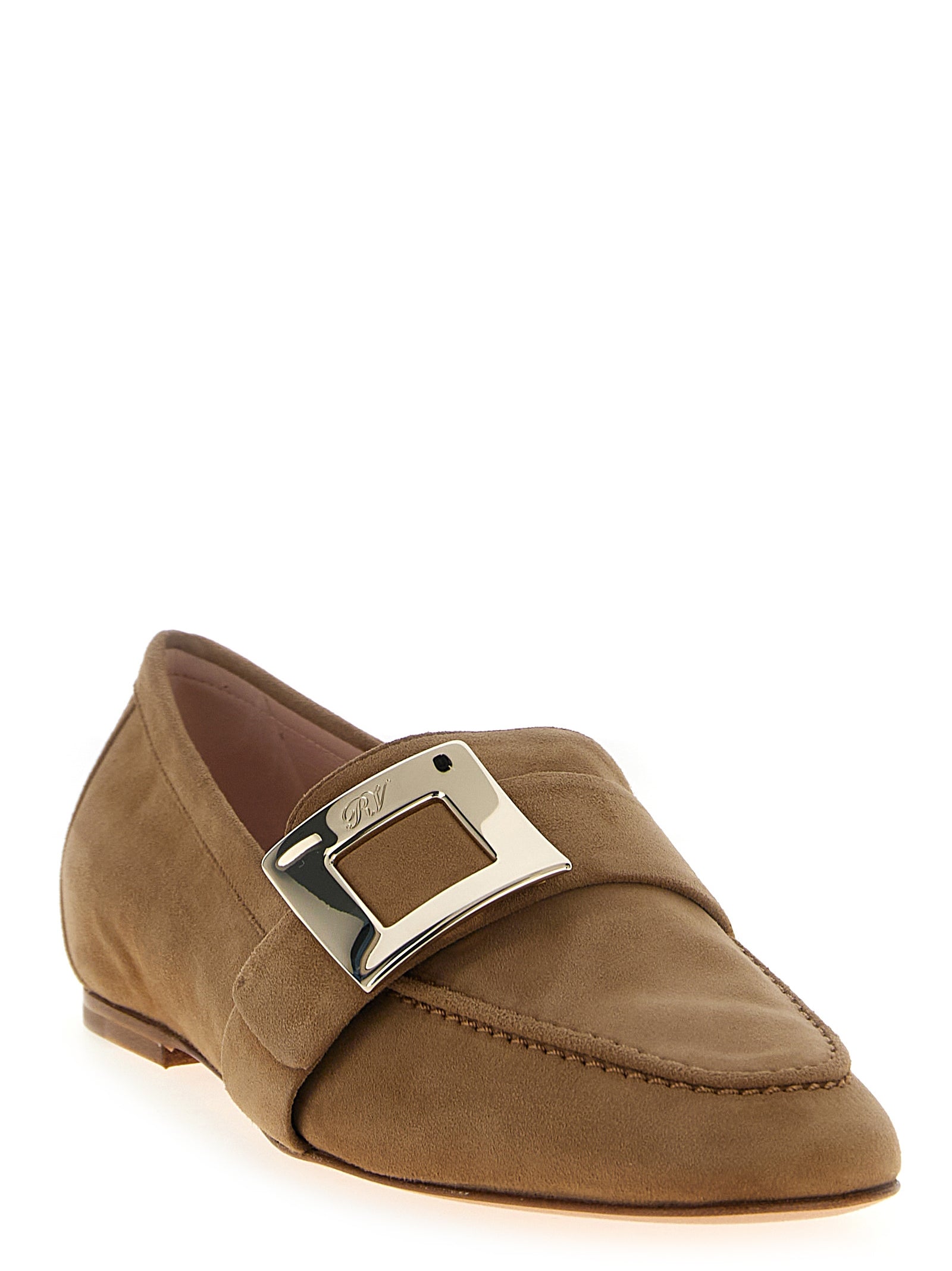 Suede loafers Beige