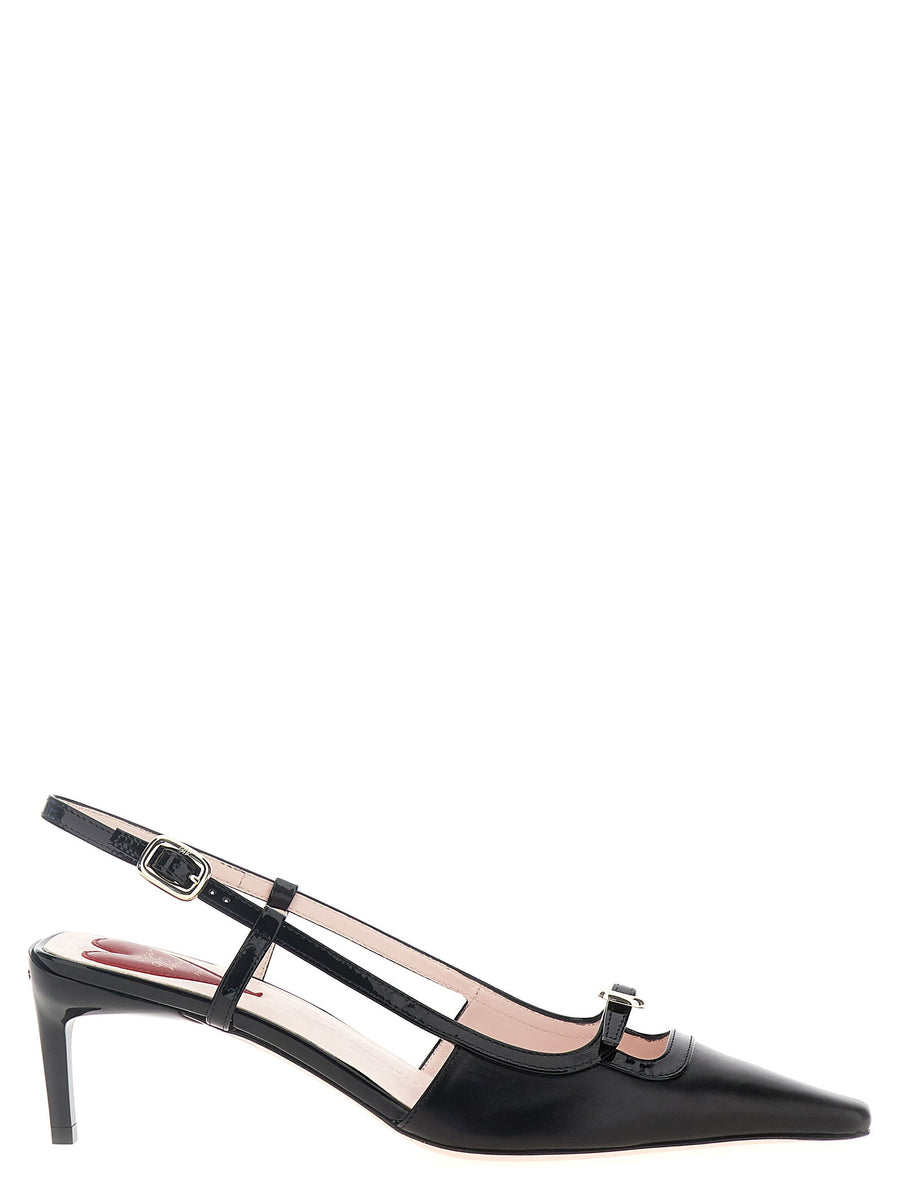 Roger Vivier Viv Canard Slingback — Black