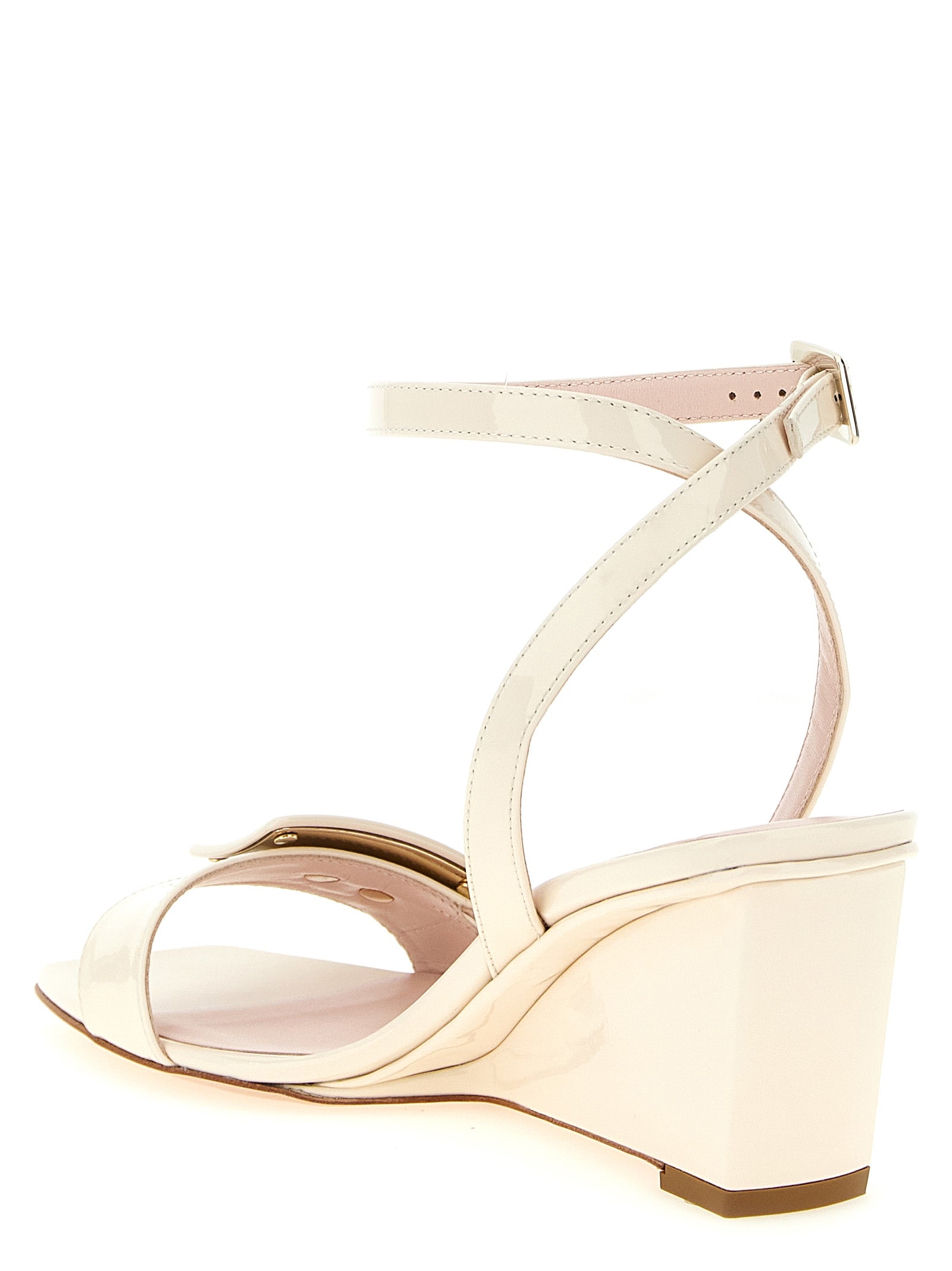 Belle Vivier sandals White Calfskin Leather (bos Taurus) Wedges