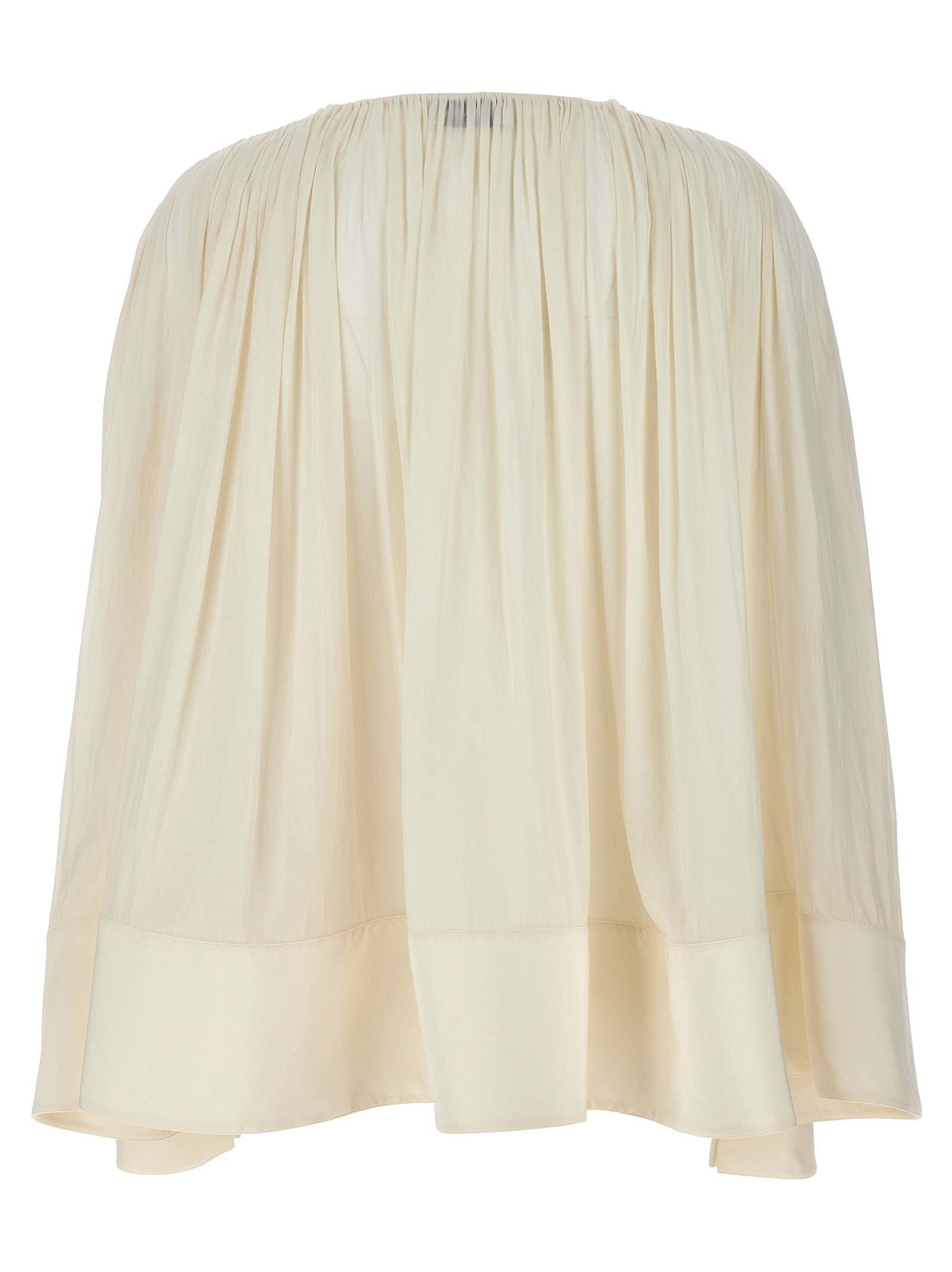 Wide blouse White Polyester Shirt