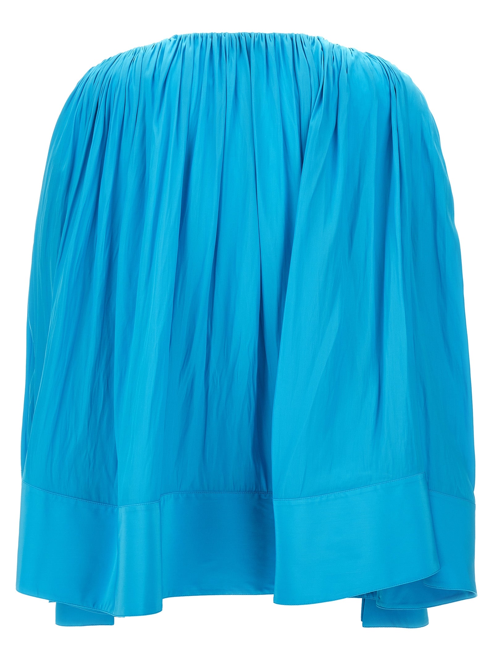 Wide blouse Light Blue Polyester Shirt