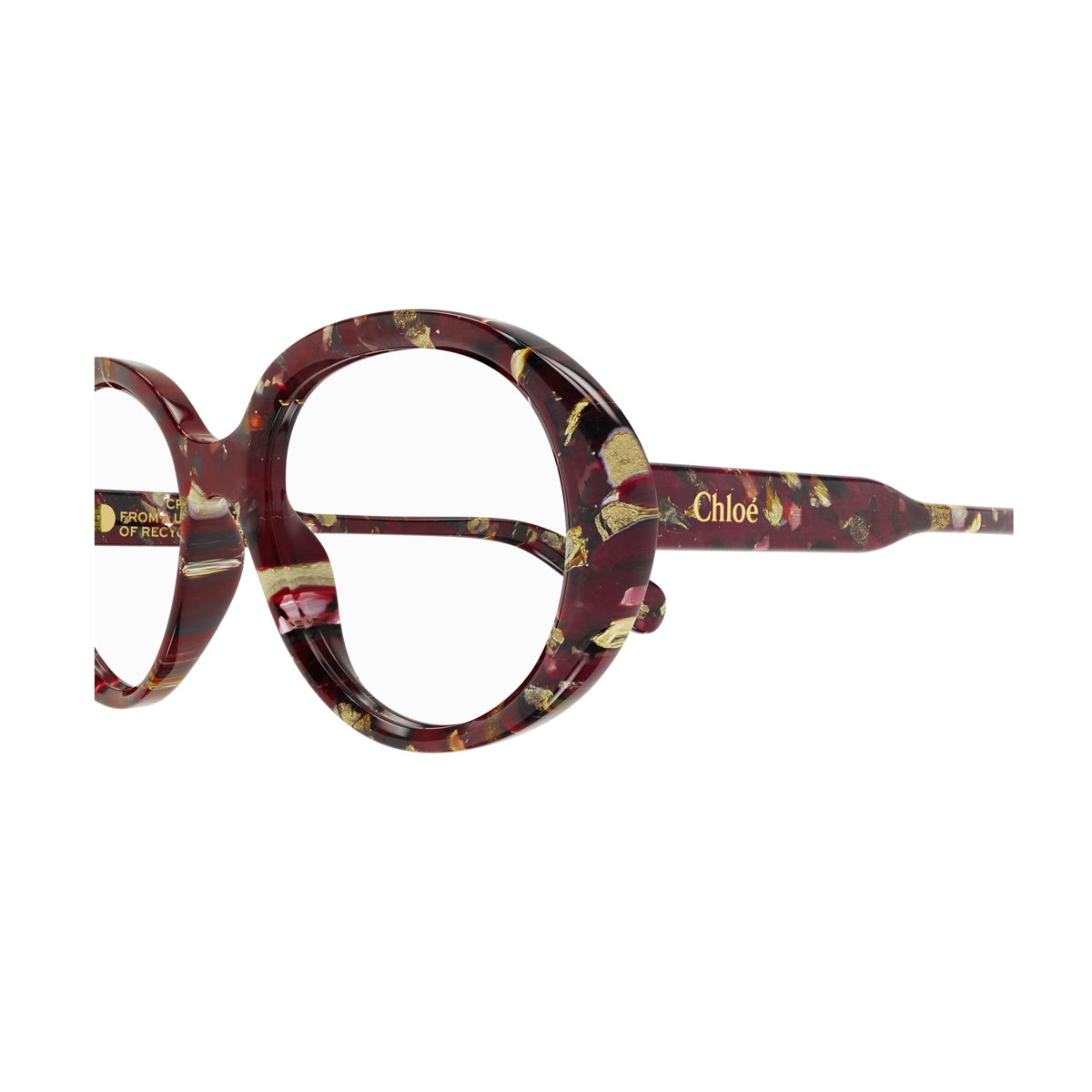 CH0221O Linea Gayia 004 Rosso Recycled Acetate Occhiali Vista