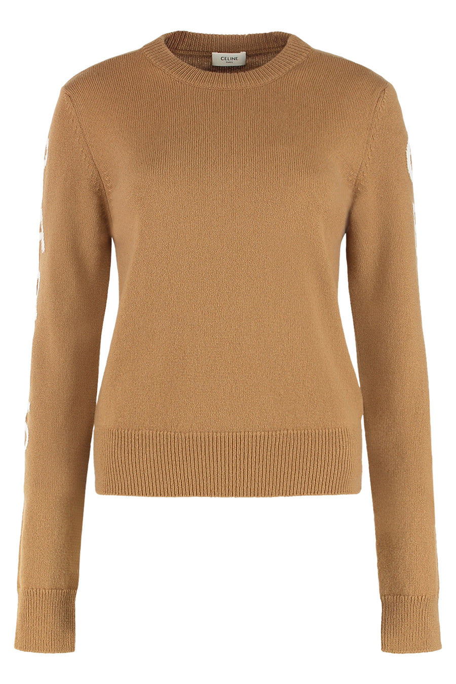 Wool And Cashmere Sweater With Logo Camel