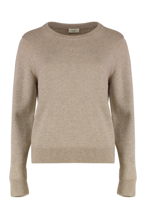 Crew Neck Cashmere Sweater Sand