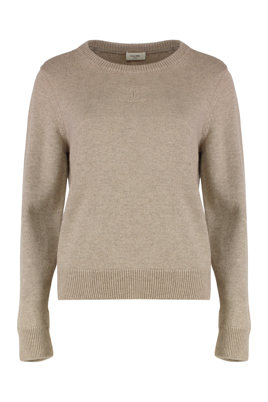 Crew Neck Cashmere Sweater Sand
