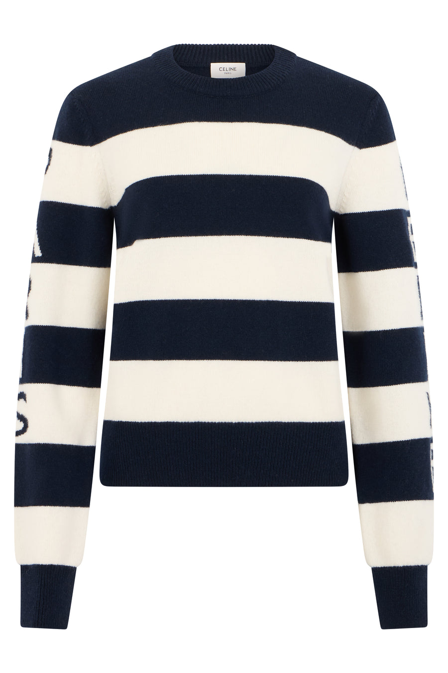 Crew Neck Sweater Blue Wool