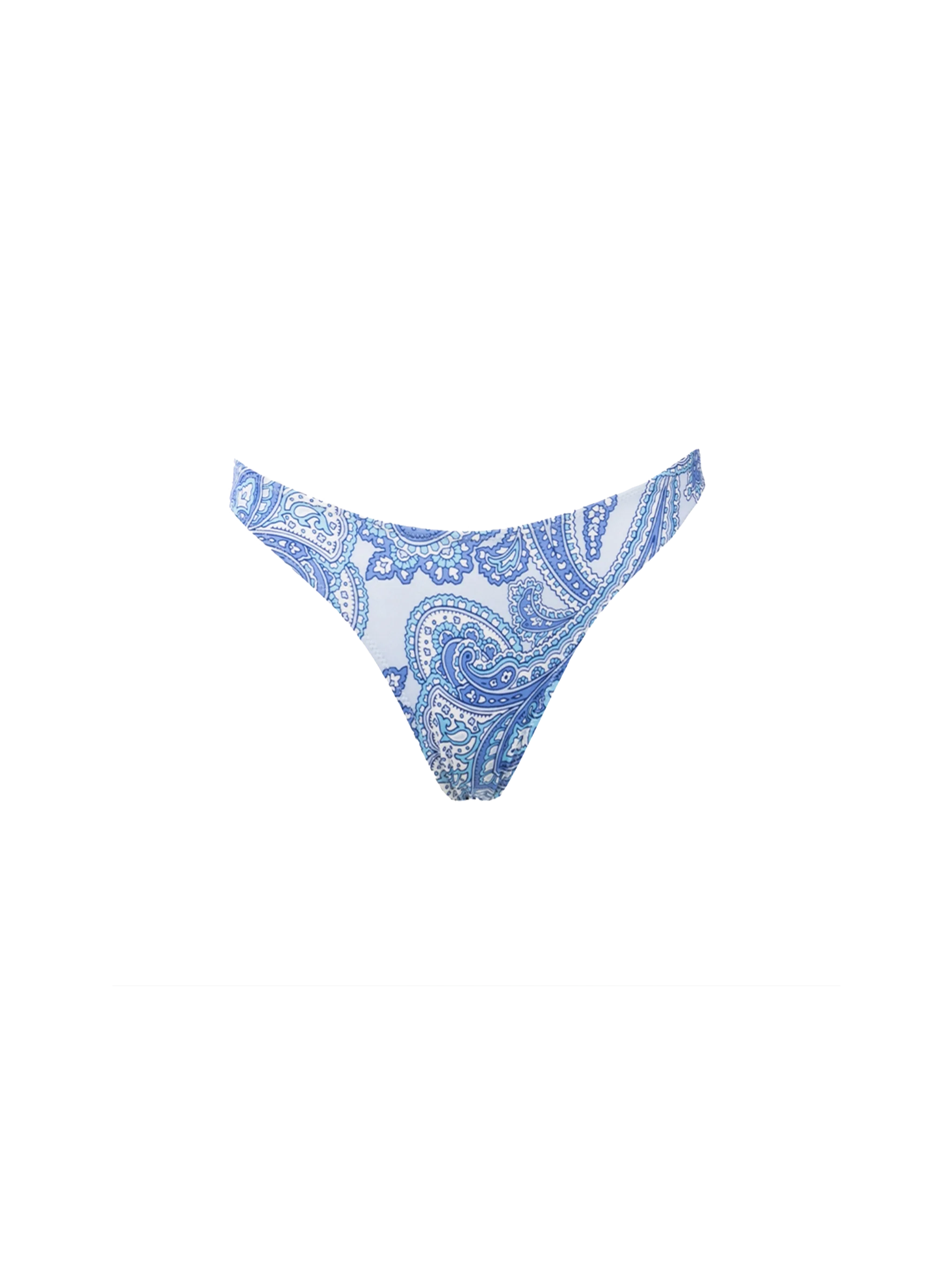 Naomi Paisley Print Cheeky Swim Briefs Celeste Bottom