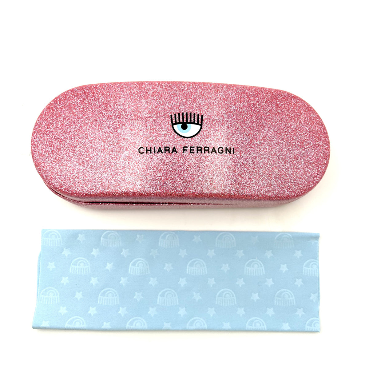 Cf 1027 QR0-15 PINK GLITTER Rosa Acetate Occhiali Vista