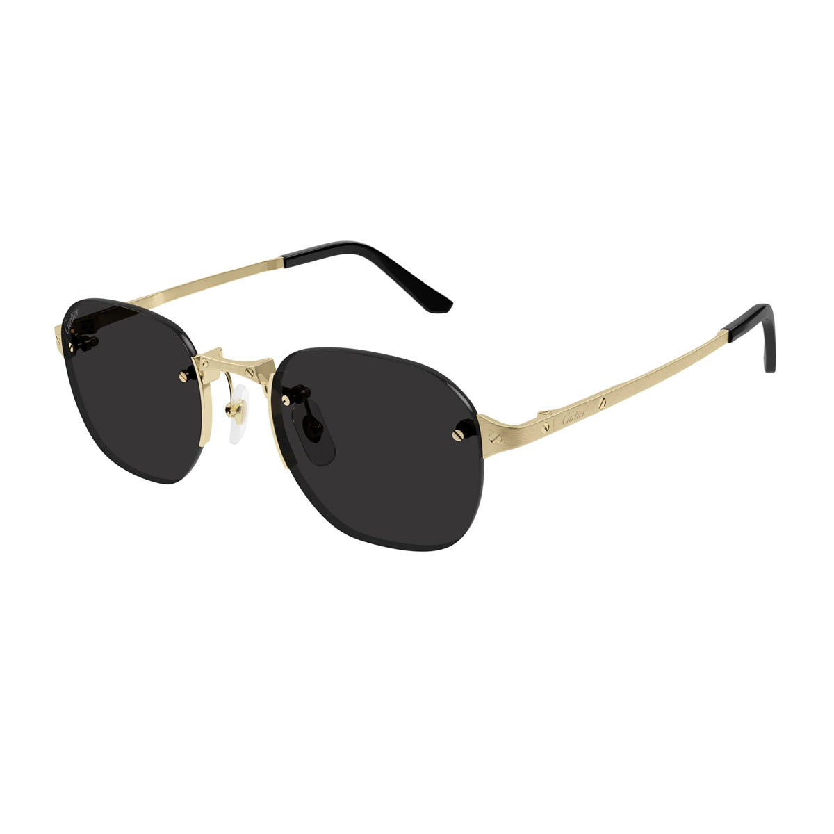 CT0459S SANTOS DE CARTIER 001 Gold Oro Metal Occhiali Sole