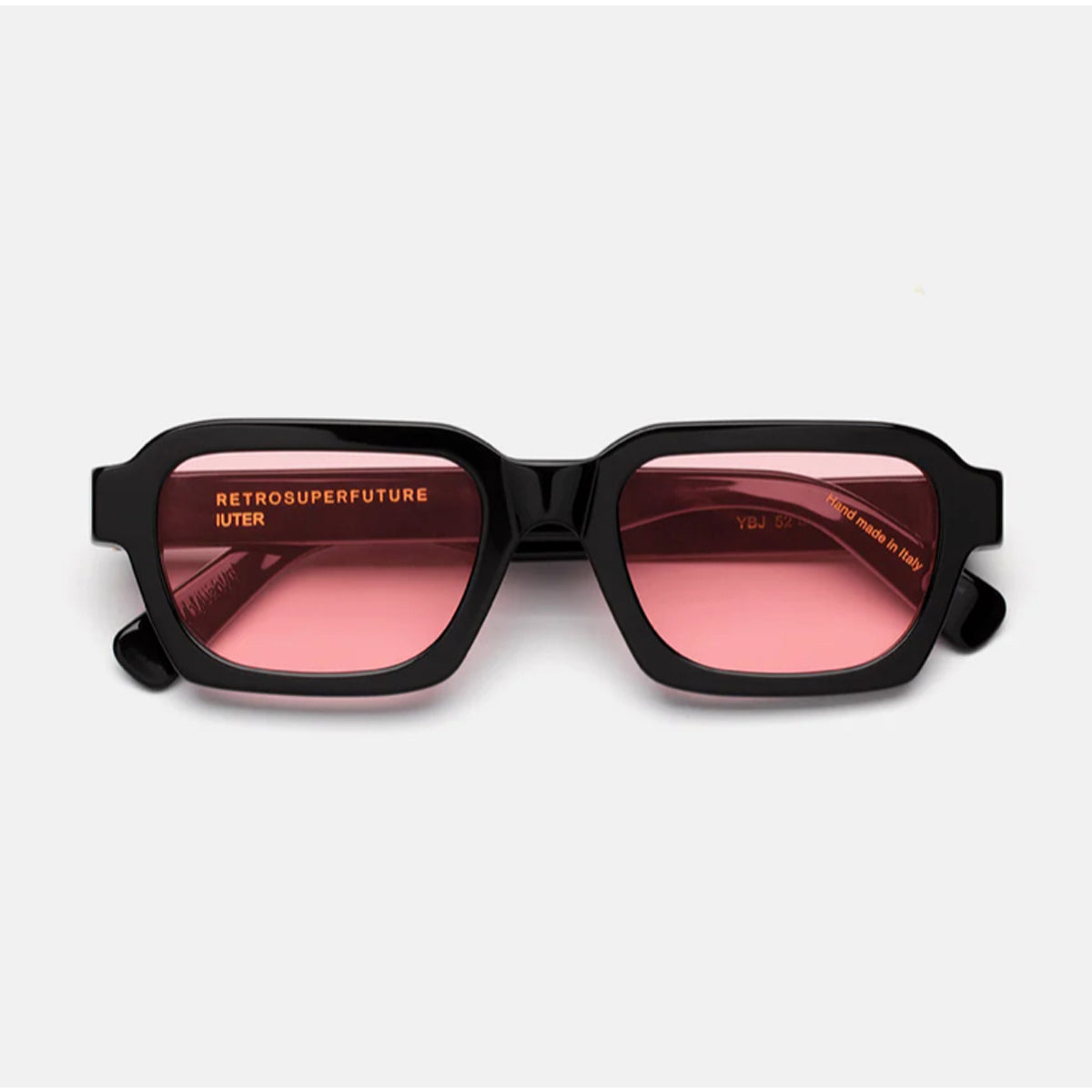 Retrosuperfuture CARO FANTOME Black Bordeaux Nero Acetate Occhiali Da Sole