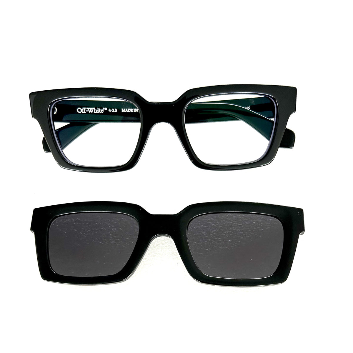 OERI106 CLIP ON 1055 Nero Acetate Occhiali Vista