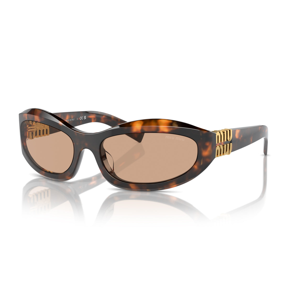 Miu 0MU 14ZS 14L90H Havana Miele Marrone Acetate Occhiali Da Sole