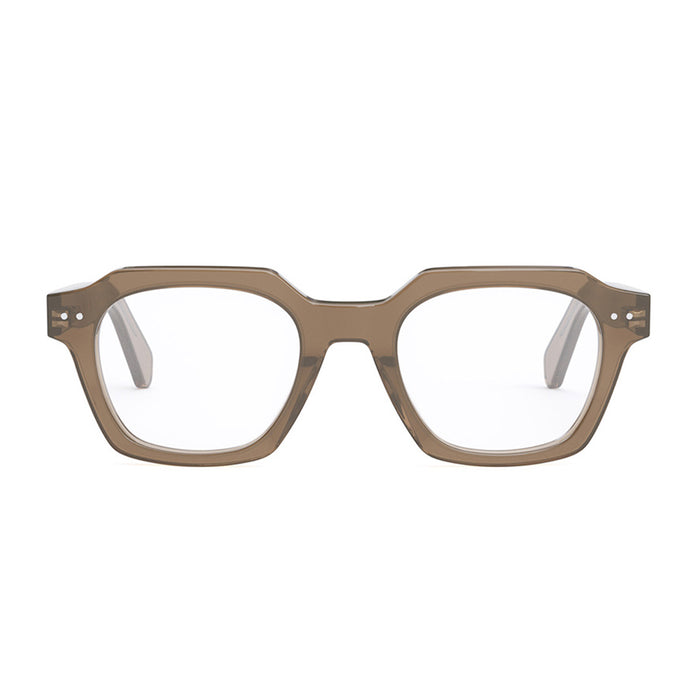 Celine CL50128I Thin 045 Marrone Trasparente Chiaro Acetate Occhiali Da Vista