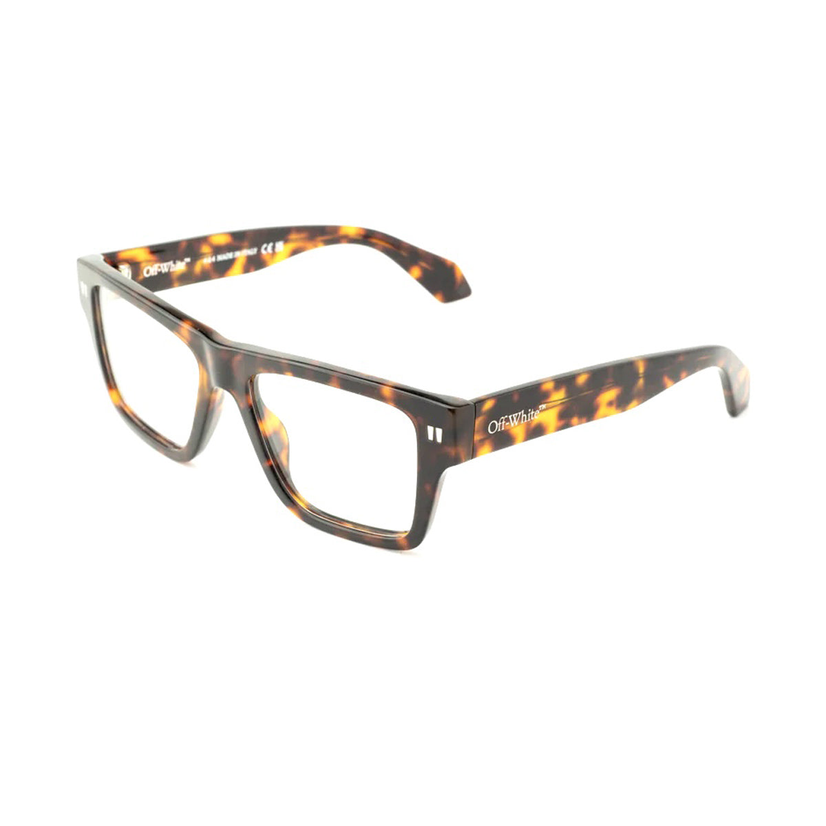 Off White OERJ075 STYLE 75 6000 Havana Blue Block Marrone Acetate Occhiali Da Vista