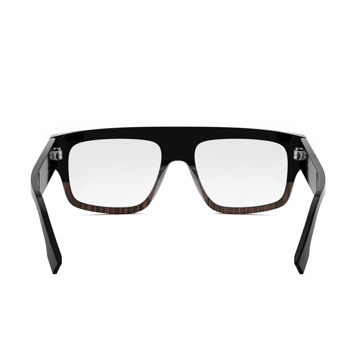 FE50062I Fendi Fendigraphy 005 Nero-Marrone Acetate Occhiali Da Vista
