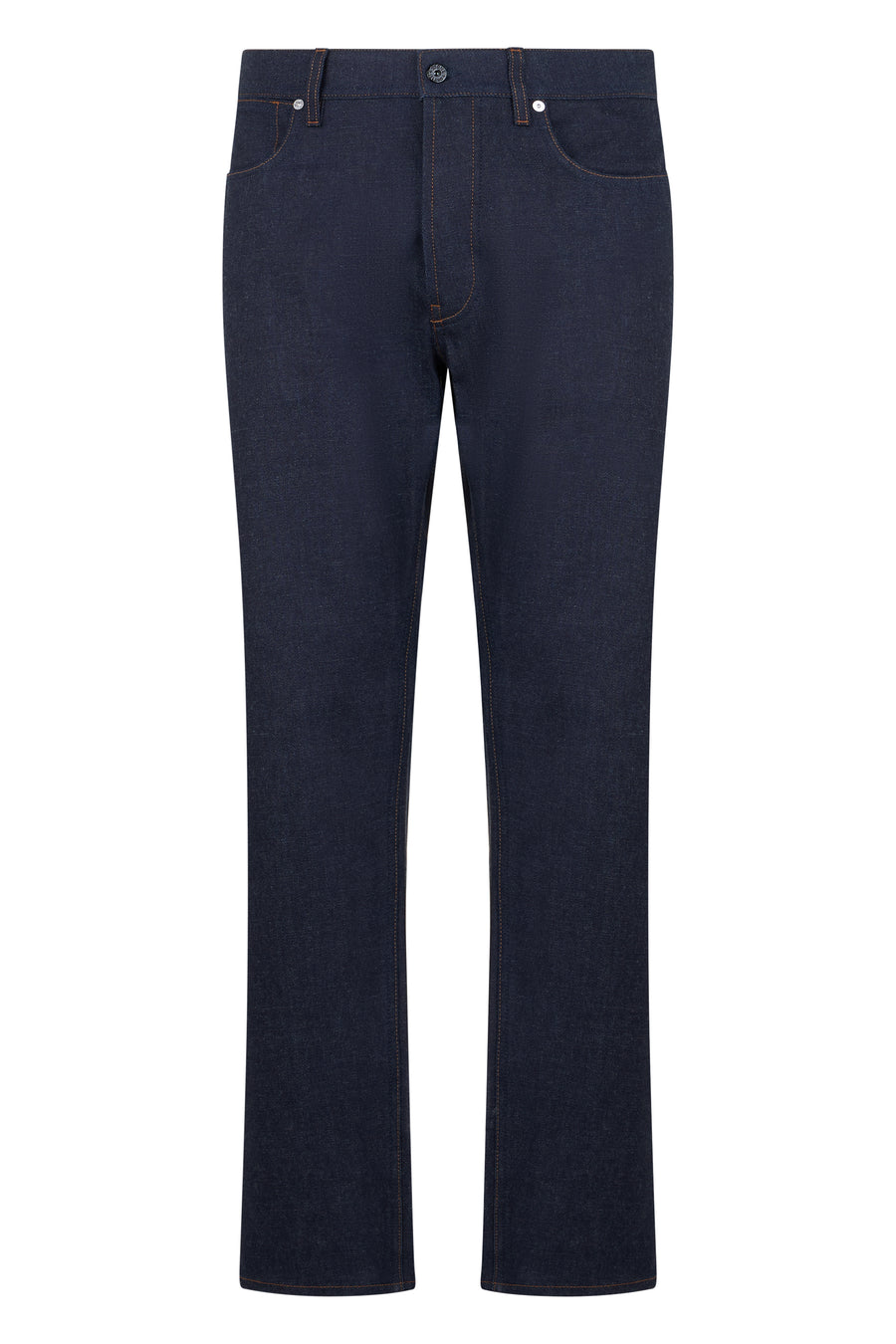 Straight Jeans Blue Cotton Regular & Straight-leg