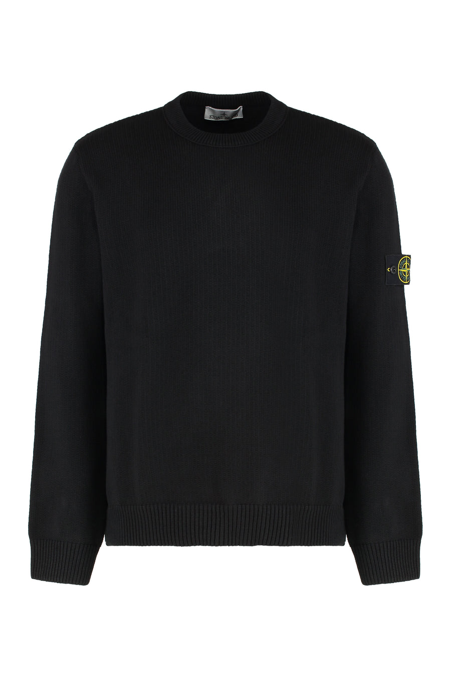 Crew Neck Cotton Sweater Black Sweatshirts