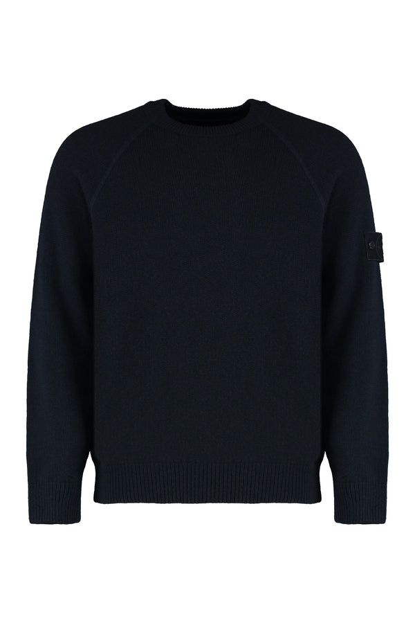 Cashmere Crew Neck Sweater Blue Sweatshirts