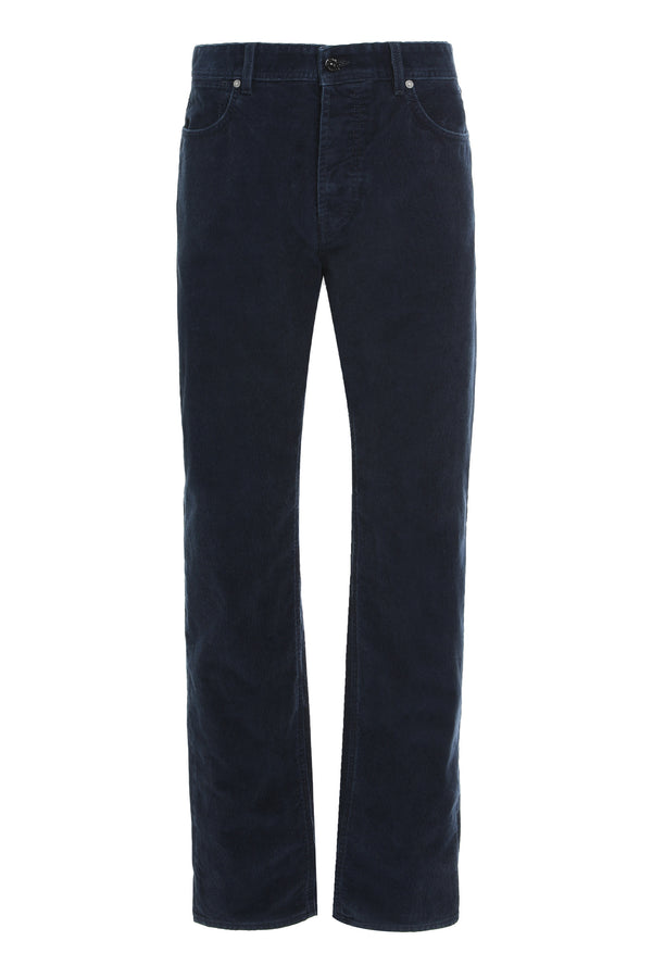 Straight Regular Jeans With Five Pockets Blue Cotton & Straight-leg