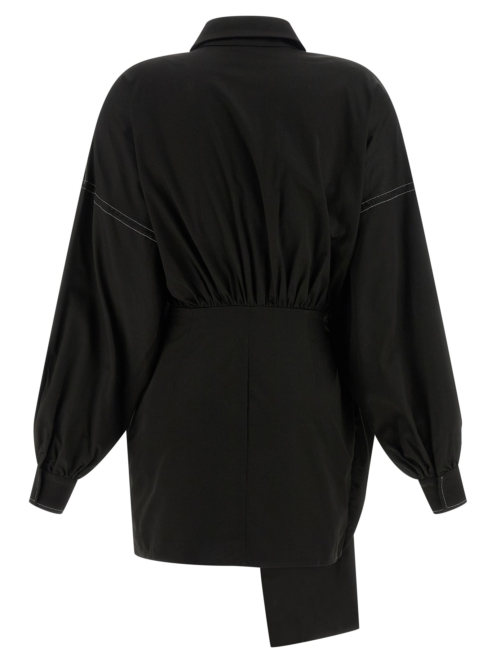 Bow dress Black Polyester Spandex