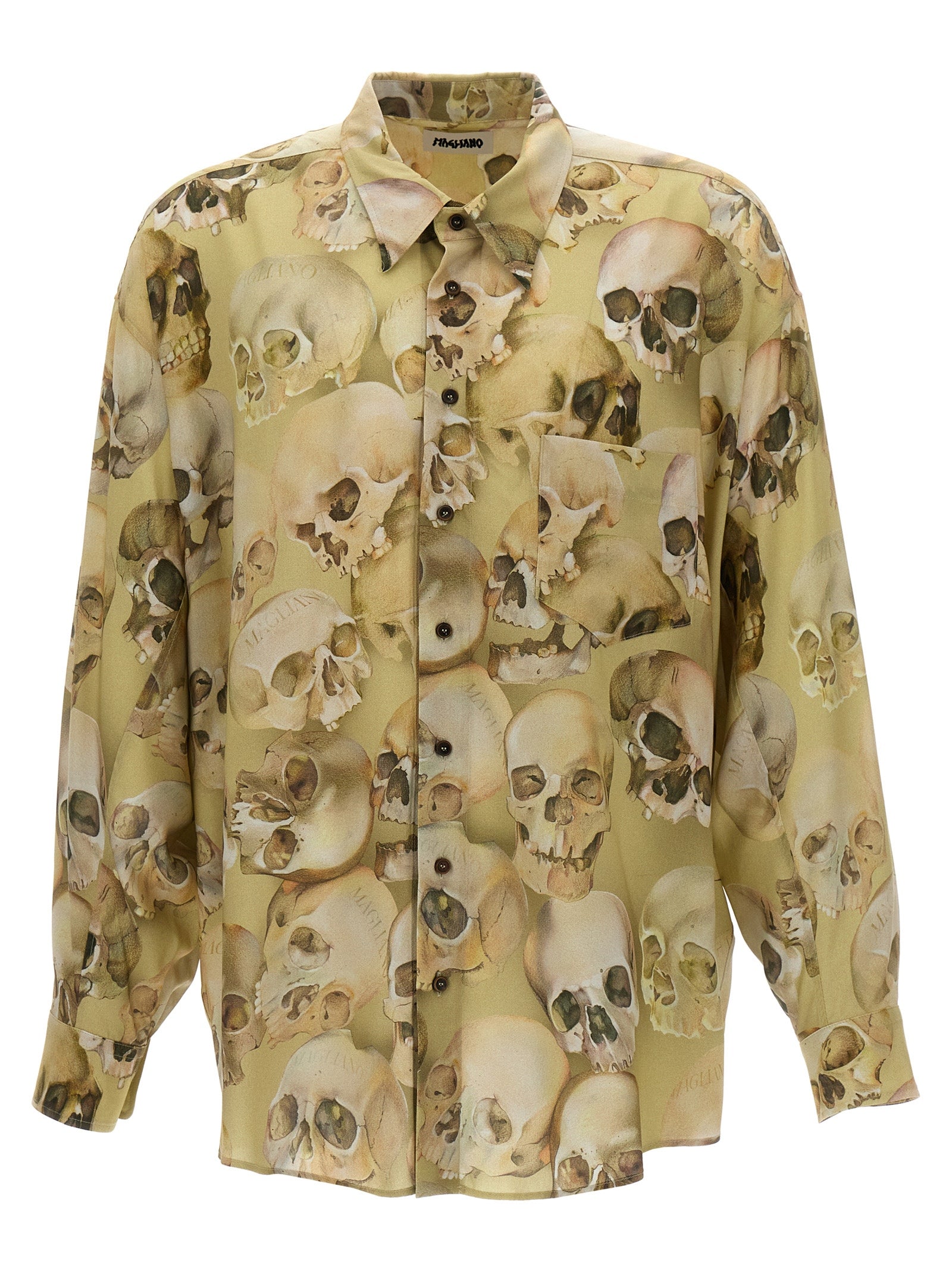 Fontanelle shirt Yellow Viscose Shirt, Blouse