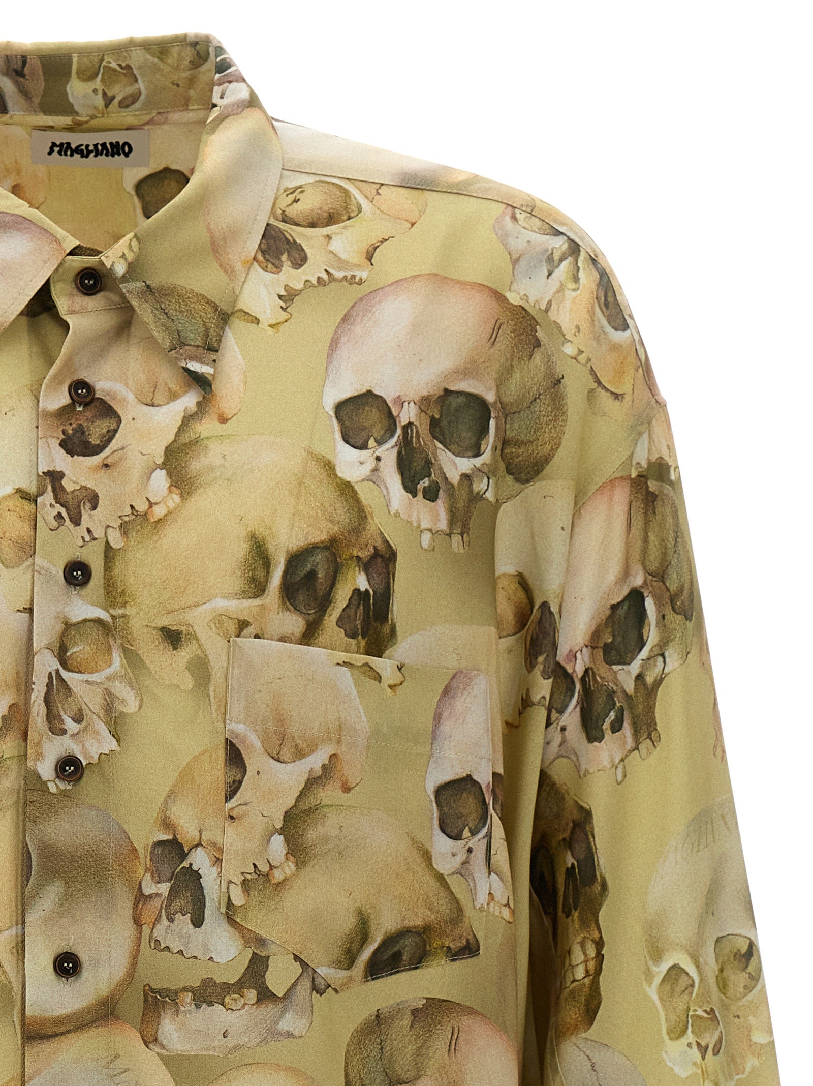 Fontanelle shirt Yellow Viscose Shirt, Blouse