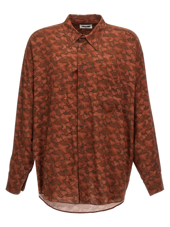 Peoples hand shirt Red Viscose Shirt, Blouse